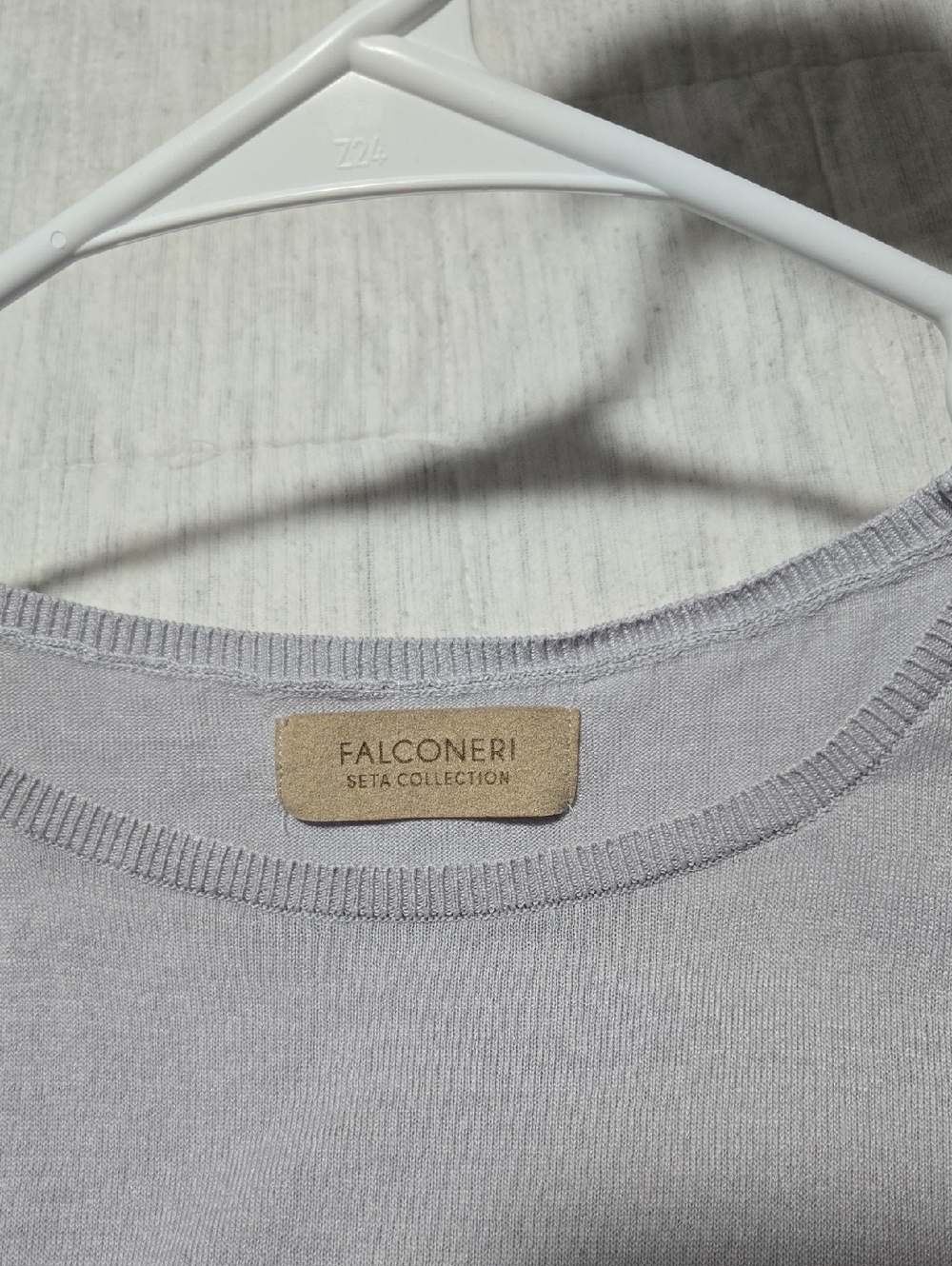 Falconeri Seta Collection Lightweight Light Lilac Knit Top